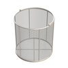 Anysizebasket Round Wire Mesh Basket: 12Dia. x 12H, 304 SS, 1/4 Rod Frame, Mesh: 4 x .063 TMT-120RND120-C04S